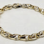 Mens Two Tone Gold Bracelet