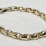 Mens Two Tone Gold Bracelet