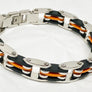 Steel Bracelet Rubber Orange