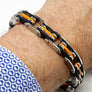 Steel Bracelet Rubber Orange