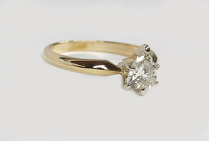 Pear Shape Diamond Engagement Ring 14Karat