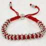 Stainless Steel Bracelet Red Cord