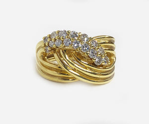 Diamond Ring 18k Yellow Gold