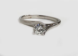 Solitaire Diamond Ring .43ct