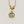 Round Diamond Pendant 14 Karat Yellow Gold