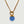 Blue Stone Bead in Bronze Rebecca Necklace 30"