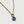 Blue Stone Bead in Bronze Rebecca Necklace 30"