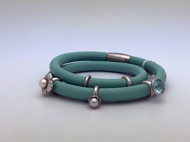 Endless Leather Charm Bracelt