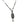 Retro Look Diamond Pendant in 14 Karat White Gold.