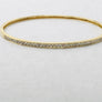 Bangle Diamond Bracelet 14 Karat Yellow Gold