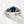 Sapphire and Diamond Ring 14 Karat White Gold