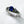 Sapphire and Diamond Ring 14 Karat White Gold
