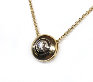 Diamond Pendant in 14 Karat Yellow Gold