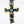 Sterling Silver Multicolor Cross