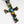 Sterling Silver Multicolor Cross