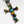Sterling Silver Multicolor Cross