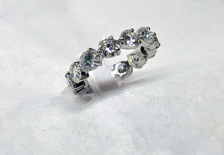 Diamond Eternity Band Platinum 5.0 Cts Tw.