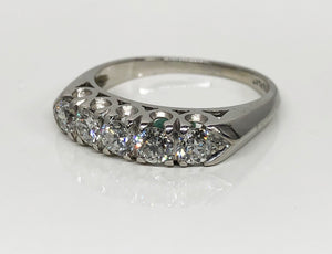 Traditional Platinum Diamond Band