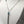 Rebecca Aqua Blue Necklace 18K White Gold Plating