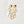 Moon Stone Earrings Dangle in 18 Karat Yellow Gold