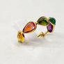 Ruby Sapphire Emerald Ring 18 Karat Yellow Gold Expandable