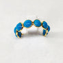 Turquois Ring 18 Karat Yellow Gold Expandable