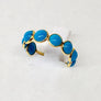 Turquois Ring 18 Karat Yellow Gold Expandable