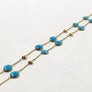Turquois Necklace in 18 Karat Yellow Gold