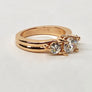 Diamond Ring Rose Gold Semimount 14Karat Gold