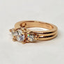 Diamond Ring Rose Gold Semimount 14Karat Gold