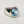 Blue Topaz Ring 18 Karat White Gold