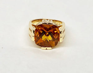 Citrine Ring 14k Yellow Gold