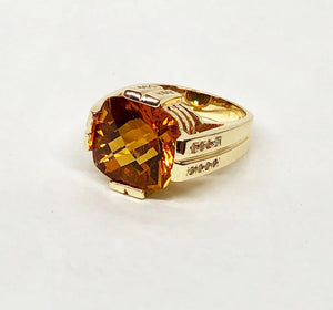Citrine Ring 14k Yellow Gold