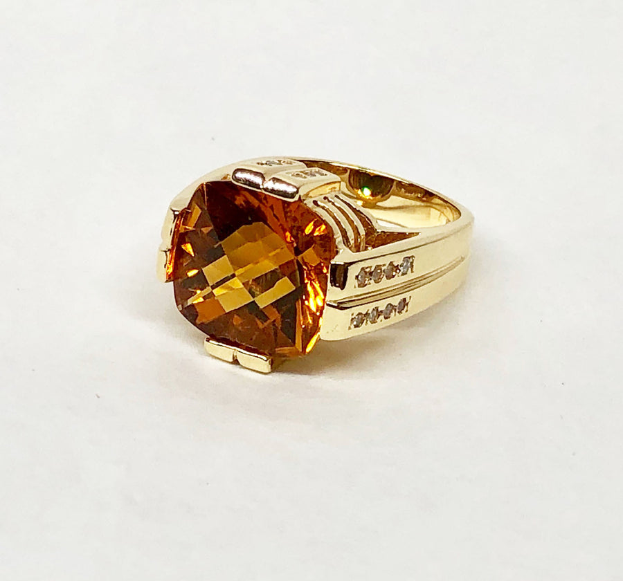 Citrine Ring 14k Yellow Gold