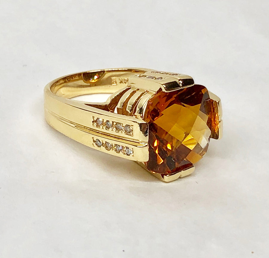 Citrine Ring 14k Yellow Gold