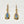 Opal Inlay Dangle Earrings 14 Karat Yellow Gold