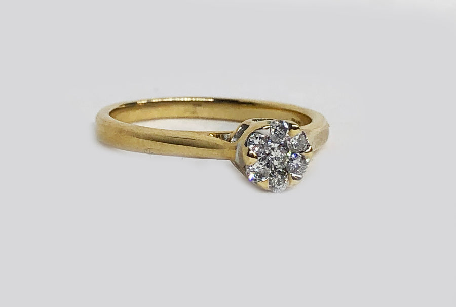 Engagement Diamond Ring 14 Karat yellow Gold