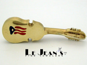 Puerto Rico Cuatro Gold Pendant