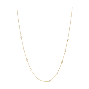 Diamond by the Yard Necklace in 18K Gold