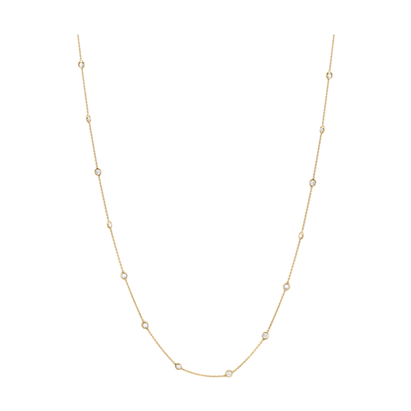 Diamond by the Yard Necklace in 18K Gold