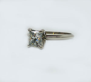 Princess Cut Diamond Solitaire VVS