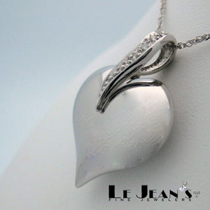 Diamond Heart in White Gold