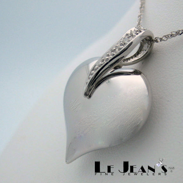 Diamond Heart in White Gold