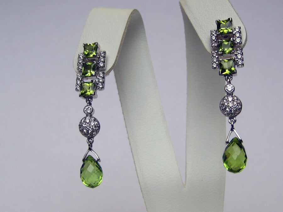 Peridot Drop Earrings