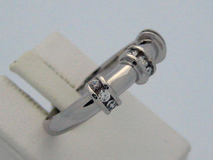 White Sapphires Band 18k White Gold