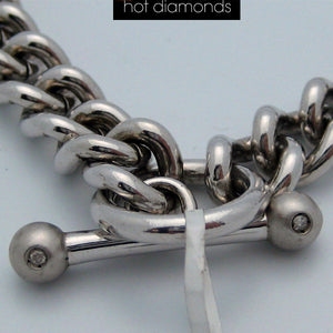 Sterling Silver Hot Diamonds Necklace