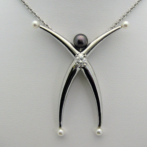 Carminelli Diamond White Gold and Pearls