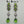 Green Peridot and Diamonds Dangle Earrings in 18k White Gold