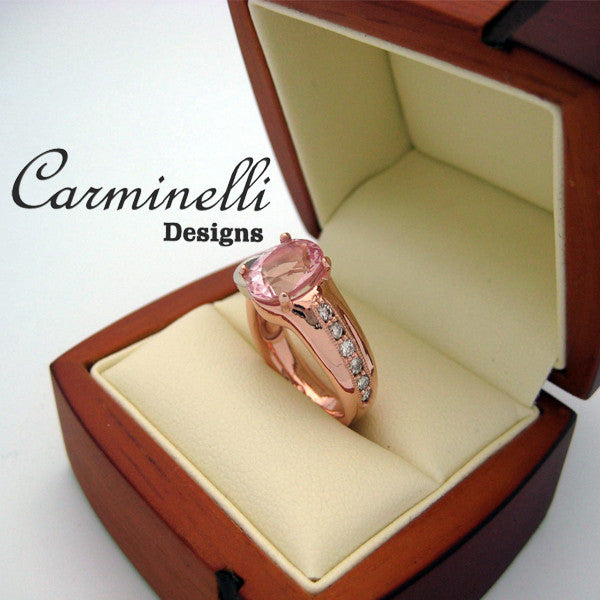 Te Amo Collection Rose Gold Diamond Ring