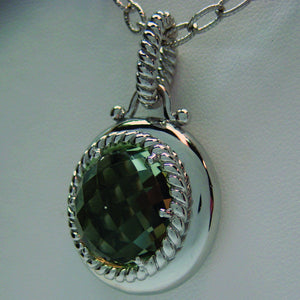 Green Amethyst Pendant